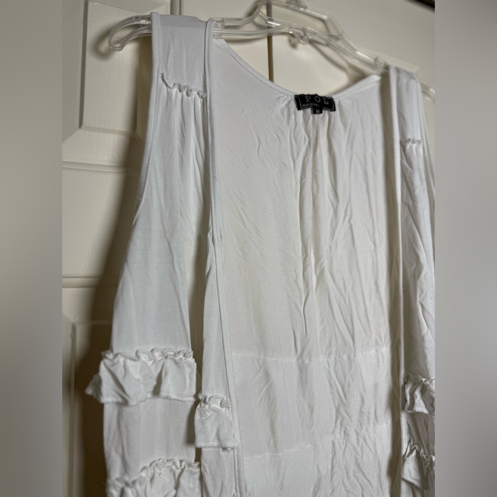 POL White Ruffle Vest - Picture 5 of 12